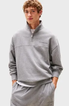 Мужская серая кофта HALF ZIP Серый L Tommy Hilfiger UM0UM03626