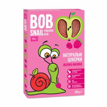 Натуральные конфеты Bob Snail Яблоко-малина, 120 г Натуральные конфеты Bob Snail Яблоко-малина, 120 г