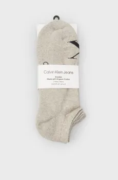 Мужские серые носки (2 пары) SNEAKER Серый 43-46 Calvin Klein 701228807