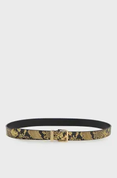 Женский кожаный ремень с узором SQUARE 2.5 SNAKE Разноцветный 75 Tommy Hilfiger AW0AW18918