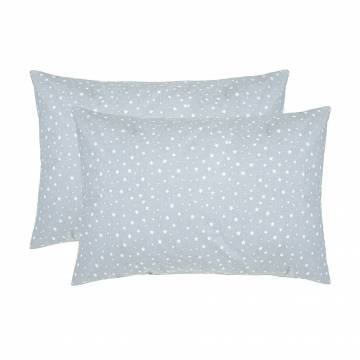 Наволочка бязевая Home Line Звезды разные, серо-голубая, 50*70 см, 2 шт (175321) Наволочка бязевая Home Line Звезды разные, серо-голубая, 50*70 см, 2 шт (175321)