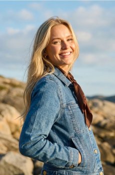 Comfort джинсова куртка - синій