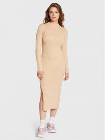 Brave Soul Трикотажна сукня KD-230CUBOC Бежевий Slim Fit Brave Soul Трикотажна сукня KD-230CUBOC Бежевий Slim Fit