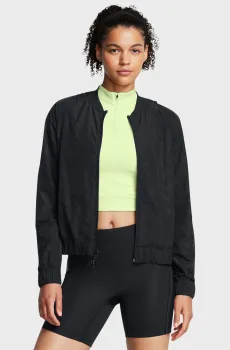 Женская черная ветровка UA Run Anywhere Jacket Черный XL Under Armour 1386346-001