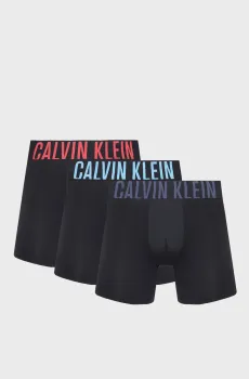 Мужские черные боксеры (3 шт) BOXER BRIEF Черный XL Calvin Klein 000NB3612A