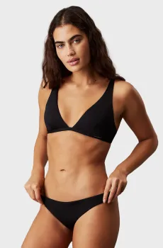 Женский черный лиф от купальника FIXED TRIANGLE-RP Черный L Calvin Klein KW0KW02844