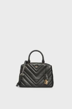 Женская черная кожаная сумка Черный ONESIZE DKNY R24DBV19