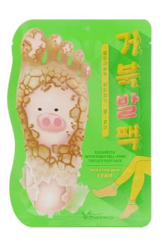 Отшелушивающая маска-носки для ног Elizavecca Witch Piggy Hell-Pore Turtles Foot Pack, 1 пара