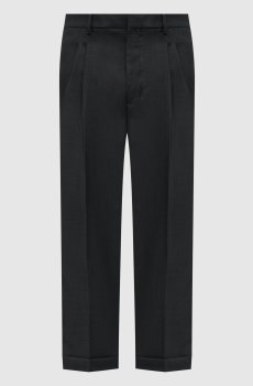 Черные брюки из шерсти