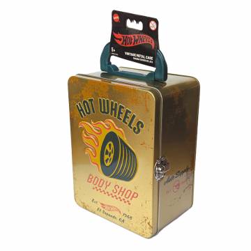 Вінтажний контейнер Hot Wheels для 18 машинок золотистий (HWCC22G) Вінтажний контейнер Hot Wheels для 18 машинок золотистий (HWCC22G)