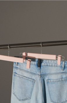 Набір вішалок для штанів 2 pack - пастельний рожевий