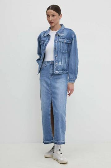 Джинсовая юбка Answear Lab maxi прямая Джинсовая юбка Answear Lab maxi прямая