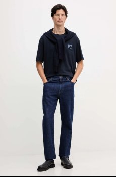 Хлопковая футболка BOSS Orange Te_polar