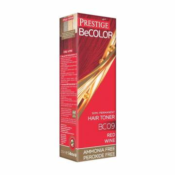 Безаммиачный оттеночный бальзам для волос Vips Prestige BeColor Semi-Permanent Hair Toner BC09 Винно-красный, 100 мл Безаммиачный оттеночный бальзам для волос Vips Prestige BeColor Semi-Permanent Hair Toner BC09 Винно-красный, 100 мл