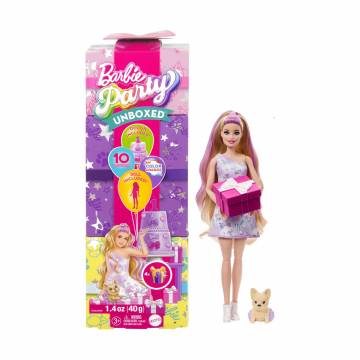 Кукла Barbie Вечеринка-сюрприз, в лиловых тонах, с аксессуарами, от 3 лет (JFG70) Кукла Barbie Вечеринка-сюрприз, в лиловых тонах, с аксессуарами, от 3 лет (JFG70)