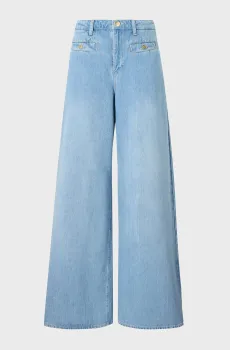 Женские голубые джинсы WIDE LEG Голубой 25 Karl Lagerfeld B2W10038