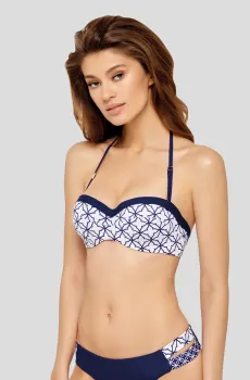 Женский лиф от купальника с узором Синий 36C MARC&ANDRE L2027-Y-912/1