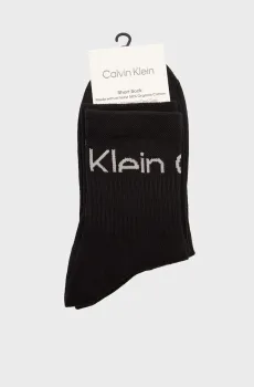 Женские черные носки (2 пары) CUT Черный ONESIZE Calvin Klein 701235518