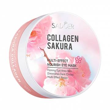 Гидрогелевые патчи для кожи вокруг глаз Sadoer Collagen Sakura Nourish Eye Mask с экстрактом сакуры, 80 г, 60 шт Гидрогелевые патчи для кожи вокруг глаз Sadoer Collagen Sakura Nourish Eye Mask с экстрактом сакуры, 80 г, 60 шт