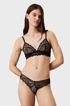 Женский черный бюстгальтер UNLINED TRIANGLE Черный L Calvin Klein 000QF7925E