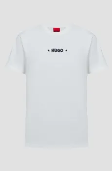 Женская белая футболка Белый XS HUGO 50518339;102