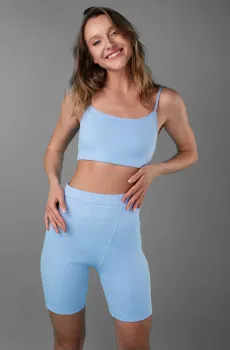 Женские голубые шорты Голубой S brabrabra HOM2214066