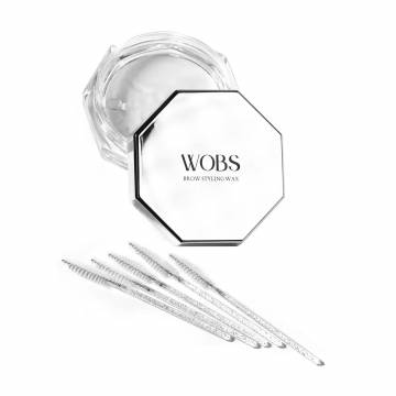 Воск для укладки и фиксации бровей WoBs Brow Styling Wax, прозрачный, 30 г Воск для укладки и фиксации бровей WoBs Brow Styling Wax, прозрачный, 30 г