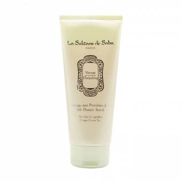 Скраб для тела с протеинами шелка La Sultane de Saba Silk Protein Scrub Зеленый чай и имбирь, 200 мл Скраб для тела с протеинами шелка La Sultane de Saba Silk Protein Scrub Зеленый чай и имбирь, 200 мл