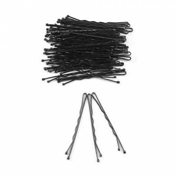 Невидимки для волос Cosmo Shop волнистые, черные, 55 мм, 100 шт (CS3)