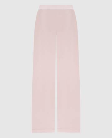 Розовые спортивные штаны из шерсти и кашемира