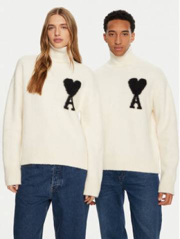 AMI PARIS Гольф SPUKS425.KN0032 Écru Relaxed Fit AMI PARIS Гольф SPUKS425.KN0032 Écru Relaxed Fit