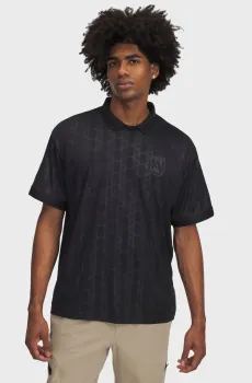 Мужская черная футболка с узором Ms 96 Terrace Jsy SS Черный XXL Under Armour 1390110-001