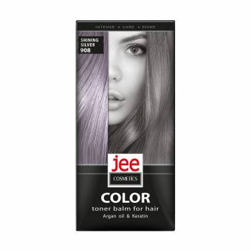 Тонирующий бальзам для волос Jee Cosmetics Color Toner Balm 908 Shinning Silver, 30 мл Тонирующий бальзам для волос Jee Cosmetics Color Toner Balm 908 Shinning Silver, 30 мл