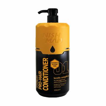 Мужской кондиционер для волос Nishman Pro-Hair Conditioner с комплексом кератина, 1.25 л Мужской кондиционер для волос Nishman Pro-Hair Conditioner с комплексом кератина, 1.25 л