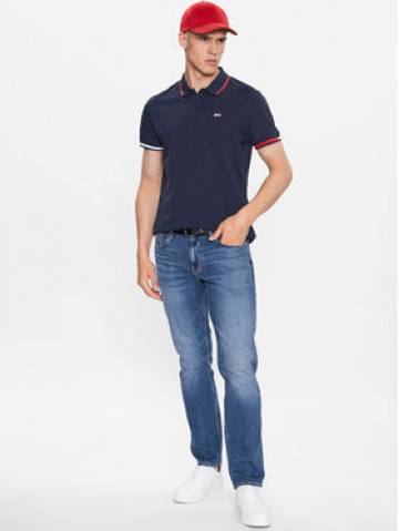 Tommy Jeans Поло Flag DM0DM12963 Cиній Regular Fit Tommy Jeans Поло Flag DM0DM12963 Cиній Regular Fit