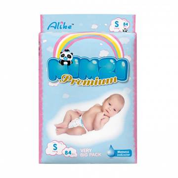Подгузники Mimzi Premium размер S (3-6 кг), 84 шт (MDS84) Подгузники Mimzi Premium размер S (3-6 кг), 84 шт (MDS84)