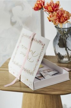 Паперова коробка з кришкою для спогадів - різнобарвний