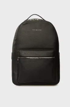 Мужской черный кожаный рюкзак BUSINESS Черный ONESIZE Tommy Hilfiger AM0AM13641