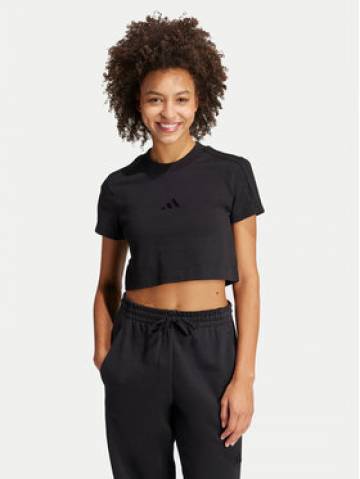 adidas Футболка ALL SZN 3-Stripes JI9102 Чорний Slim Fit adidas Футболка ALL SZN 3-Stripes JI9102 Чорний Slim Fit