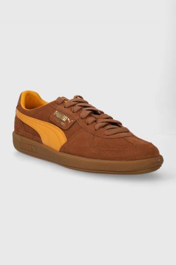 Замшевые кроссовки Puma Palermo Cobalt Glaze цвет коричневый 396463