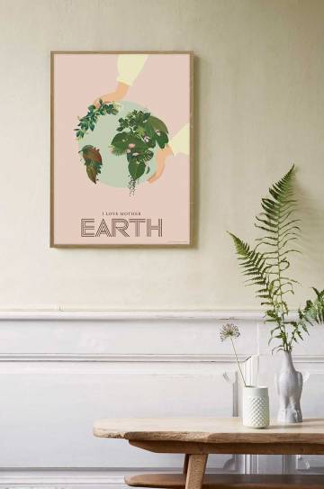Vissevasse Плакат I Love Mother Earth 50x70 cm Vissevasse Плакат I Love Mother Earth 50x70 cm
