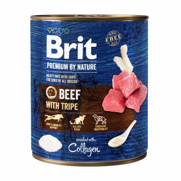 Влажный корм для собак Brit Premium by Nature Говядина и рубец, 800 г Влажный корм для собак Brit Premium by Nature Говядина и рубец, 800 г