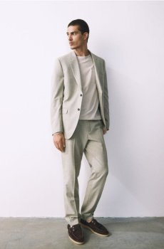 Reserved - Костюмні штани slim fit - світло-оливковий - 858HO-81M