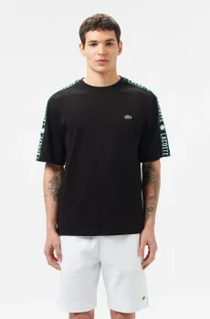 Мужская черная футболка Черный XS Lacoste TH0512031