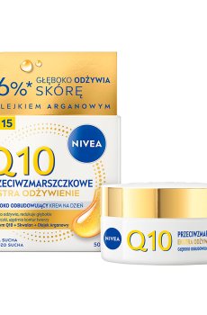 Дневной восстанавливающий крем против морщин лица NIVEA Q10 Интенсивное питание, SPF 15, 50 мл