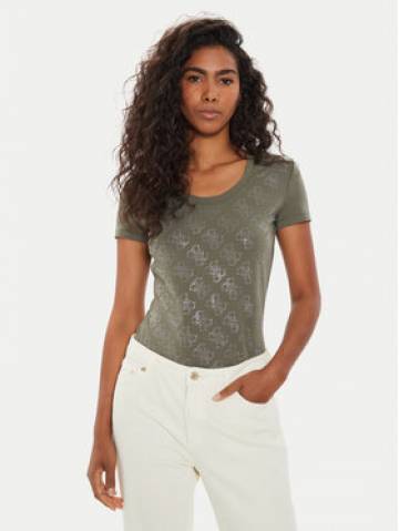Guess Футболка W3BI53 J1314 Зелений Slim Fit Guess Футболка W3BI53 J1314 Зелений Slim Fit