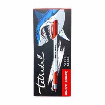 Набор гелевых ручек Тетрада White Shark HG-811, 0.6 мм, красный, 10 шт Набор гелевых ручек Тетрада White Shark HG-811, 0.6 мм, красный, 10 шт