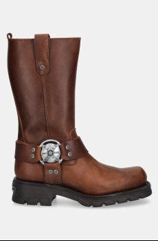 Кожаные сапоги New Rock Alaska Cuero, Motorcycle Marron