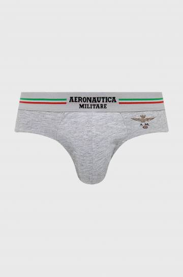 Слипы Aeronautica Militare (2-pack) мужское цвет серый Слипы Aeronautica Militare (2-pack) мужское цвет серый