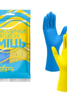 Перчатки латексные Добра господарочка Мощь, размер L